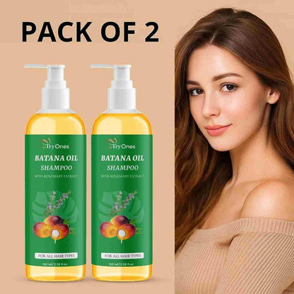 TryOnes BATANA OIL SHAMPOO with Rosemary Extract (Pack of 2)