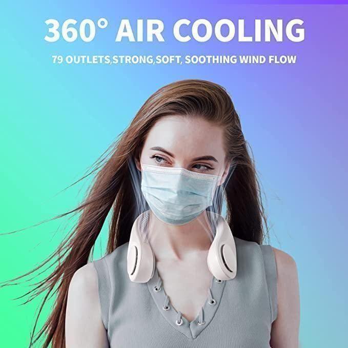 AirHalo USB Neck Fan with 360° Flow
